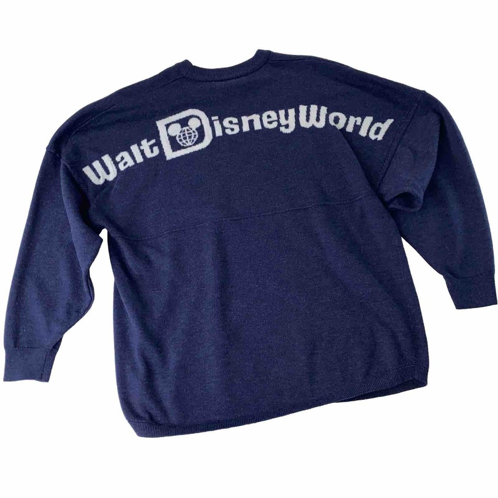 Disney Parks Spirit Jersey Sweater Womens Oversized XS Small Wool Blend Vacation